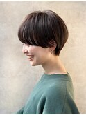 耳掛けマッシュショート