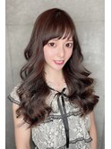 10代20代30代40代 前髪　ロングウェーブヘアー　藤沢