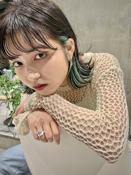 イリ(iLi) 【iLi×REN】インナーカラー/イヤリングカラー/ミントグリーン