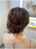 結婚式 二次会 お呼ばれ ルーズアップスタイル