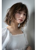 イヤリングカラーゆるふわエアリーボブパーマw北浦和10代20代