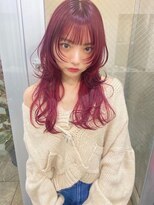 ジーナ オモテサンドウ(XENA)&nbsp;チェリーレッド×ミニウルフ×レッドカラー（表参道）