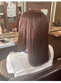 【Gree金子】ピンクブラウン/ブリーチ無し/艶感カラー