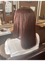 グリー ヘアープロデュース(Gree hair produce)&nbsp;【Gree金子】ピンクブラウン/ブリーチ無し/艶感カラー