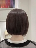 【岡町/インナーカラー】ボブ/ホワイトベージュ
