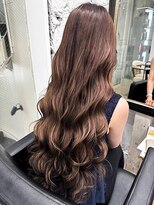 リア(riah) ケアブリーチ/透明ダブルカラー/ショコラブラウン/ロング