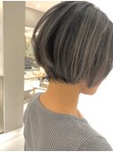 くすみhighlight、大人女性ショートボブ［谷合