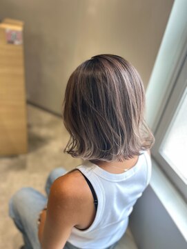 アヴァンス 京橋店(AVANCE) ボブに可愛い筋感バレイヤージュ