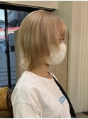 ダブルカラーベージュカラーケアブリーチカラーハイトーンカラー