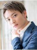 伸ばしかけニュアンスデザインメンズショートX上尾