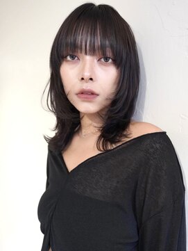 ニコ トウキョウ 渋谷(nico TOKYO) ミディアムレイヤーカットボブウルフ/10代20代/インナーカラー