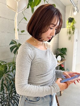 シロ 甲東園店(SHIRO) 【ナチュラルボブ/前髪あり/イメチェン/20代/30代ボブ】