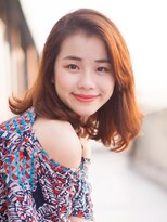 アトリエナガノ(atelier nagano)&nbsp;ニュアンスカラー/センターパート/ツヤ髪スタイル/ブルージュ