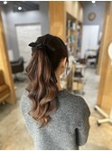 大人っぽいポニーテールアレンジ