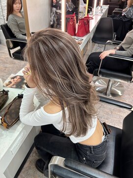 ブレンド 渋谷(BLend) フェミニンロング似合わせカットウェーブミディアム