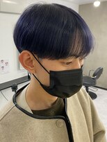 シースルーマッシュナチュラルマッシュメンズ韓国ツーブロック