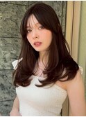 ハイライトバレイヤージュダブルカラーケアブリーチ20代30代