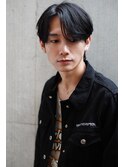 かき上げヘア　ニュアンスマッシュ　サイドパート　ビジネス