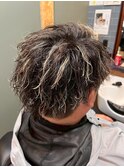 MEN’S HAIR/サーフカール/刈り上げセンターパート/<理容室>