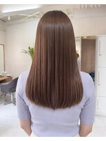 零秒女髪 千里丘店&nbsp;髪質改善で叶える上品な艶カラーセミロング艶髪美髪まとまり艶感