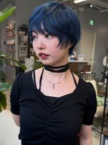 ウーフ(U-fu)&nbsp;ハイトーンブルーカラーショート