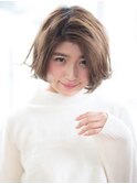 【QUATRO】クラシカル×ミルクティーカラー×グランジパーマ
