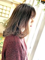 ヘアー カフェ コトノハ(hair cafe kotonoha) 【コトノハ】 フェアリー　グラデーションカラー　ロブ　とろみ