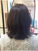 スモーキーマットアッシュ☆外ハネスタイル【担当シバタ】