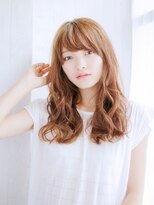 ヘアメイク ナル(hair make nalu)&nbsp;ウェットな質感のあるミックスカールスタイル