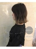 ハイライトグラデーション×赤味のないグレージュ