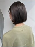 【なかじま ひびき】ディープグレージュ×ワンレンボブ