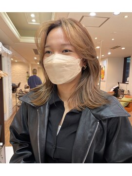 ノラキチジョウジ(NORA KICHIJOJI) #カーテンバング#レイヤー#ミディアム#くびれヘア#秋ヘア