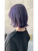 ボブ　ケアブリーチ　ラベンダーアッシュ