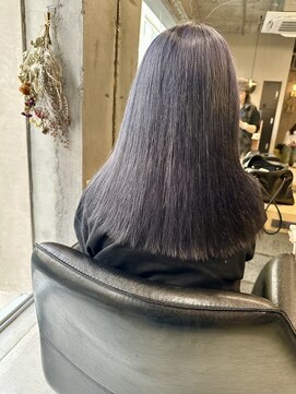 十角髪 ブルーバイオレットグレー