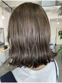 《２０代３０代４０代》透明感UPアッシュカラー外ハネスタイル◎
