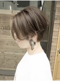 『京都 ルーナ』ハンサムショート×ハイライト 30代40代50代60代