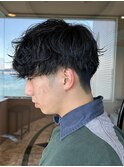 マッシュ×ツイストスパイラルパーマ