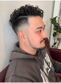 フェードとパーマ