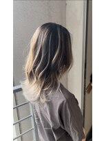 ブロッサム 北浦和店&nbsp;ブリーチハイライトバレイヤージュデザインカラー髪質改善北浦和