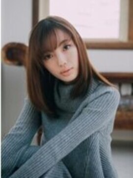 フラミューム 藤沢(flammeum) ナチュラルカラー×フリンジバング　【藤沢/藤沢駅】