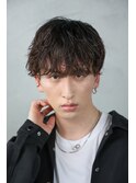渋谷メンズマッシュシャドウパーマ緩め波巻きスパイラルパーマ