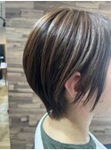 大人可愛いショートボブ