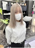 韓国風《ミルクティー》ハイトーン/ケアブリーチ/ダブルカラー