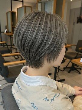 ヘアーカッティングガーデン ジャック モアザン 梅田店 ボブ/ショートボブ/ハイライト/20代/30代/大人女性/白髪ぼかし