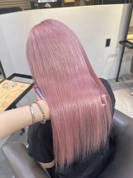 ベレーザ 渋谷神南(Beleza) 14151ブリーチ＆ダブルカラーベビーピンクホワイトピンク