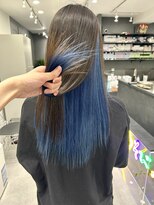 いろあそび 八王子&nbsp;インナーカラー　ブルー