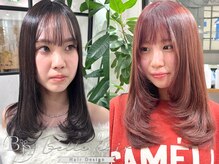 ベルヘアーデザイン 堺東(Belle hair Design)の雰囲気（当店のレイヤーカットは簡単に巻けます♪外国人風/韓国風/顔周り）