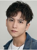 原宿アップバングニュアンスパーマシャドウパーマフェザーパーマ