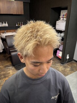 メンズ ラピス(Men's Lapis) スパイキーショート/ブロンドカラー