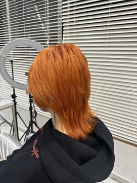 ユアーズヘア 新宿三丁目店(youres hair) オレンジヘア